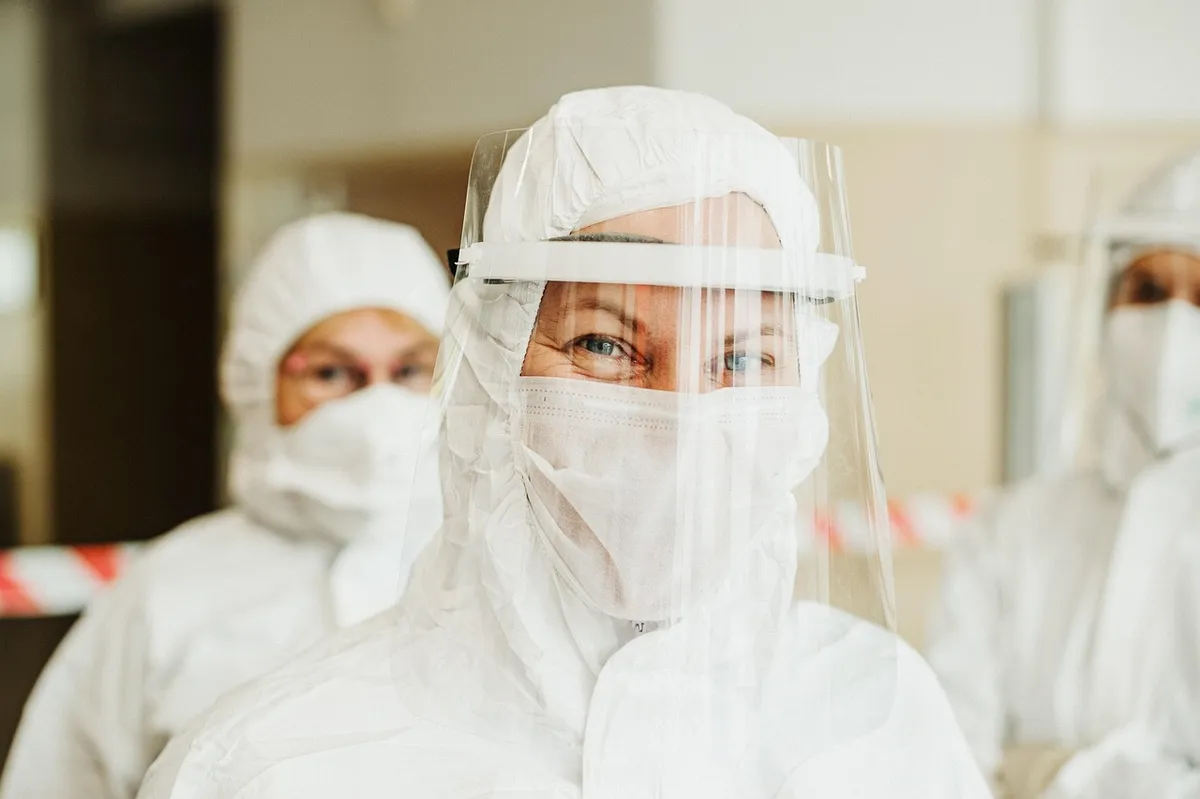 protective suit, face mask, face shield, medical professional, healthcare professional, profession, paramedic, coronavirus, covid-19, pandemic, covid, hygiene,