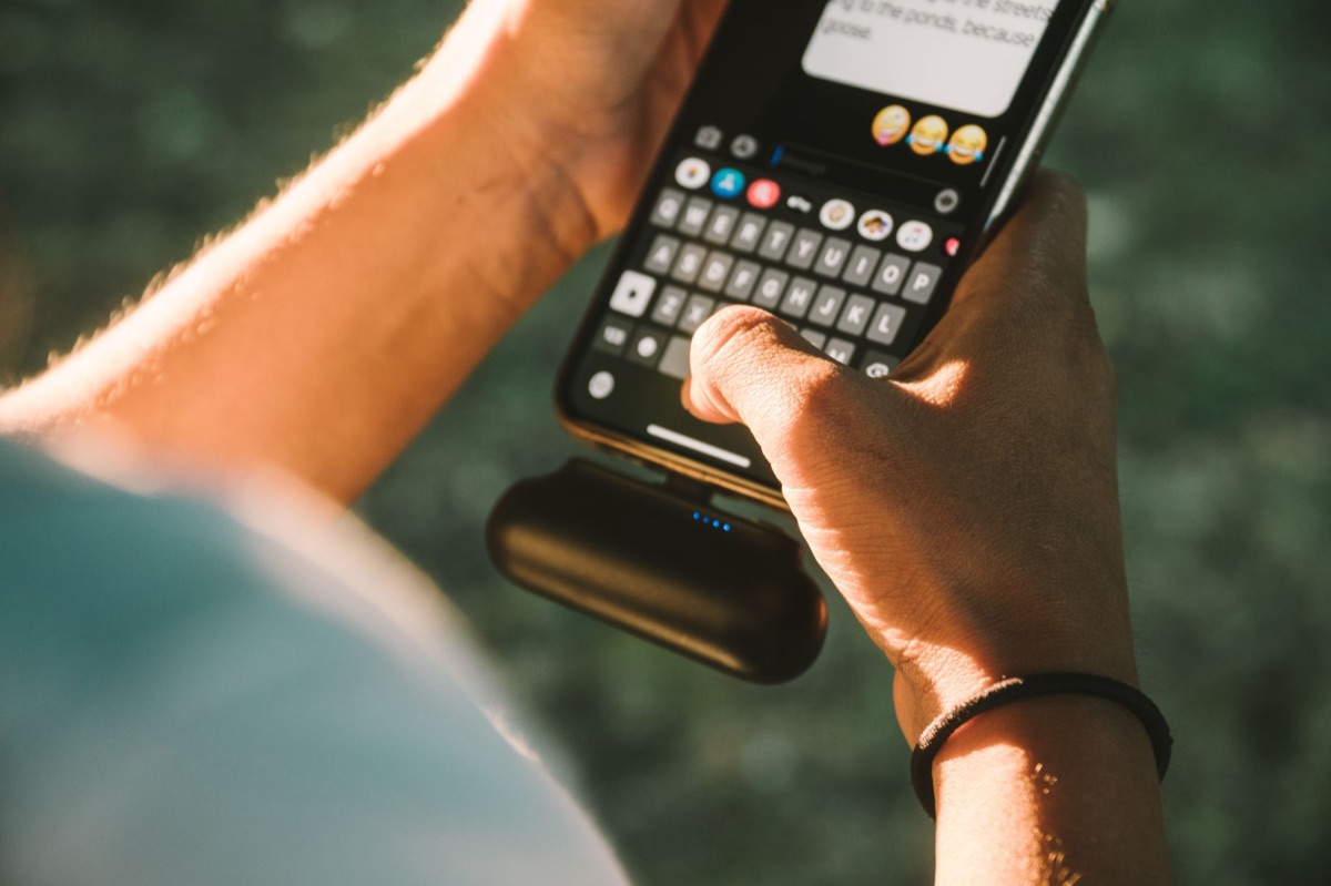 Smartphone met batterij