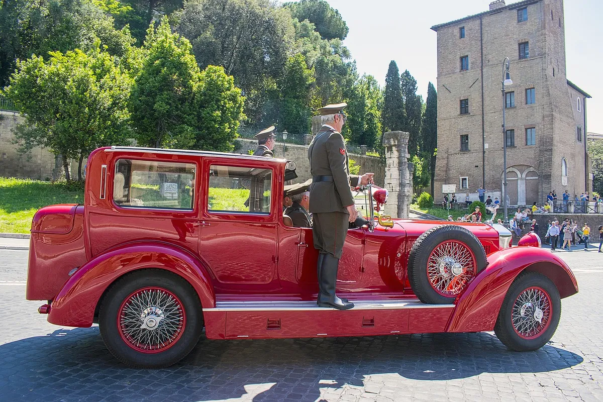vintage car, fire fighters, red, automobiles, fire prevention, parade